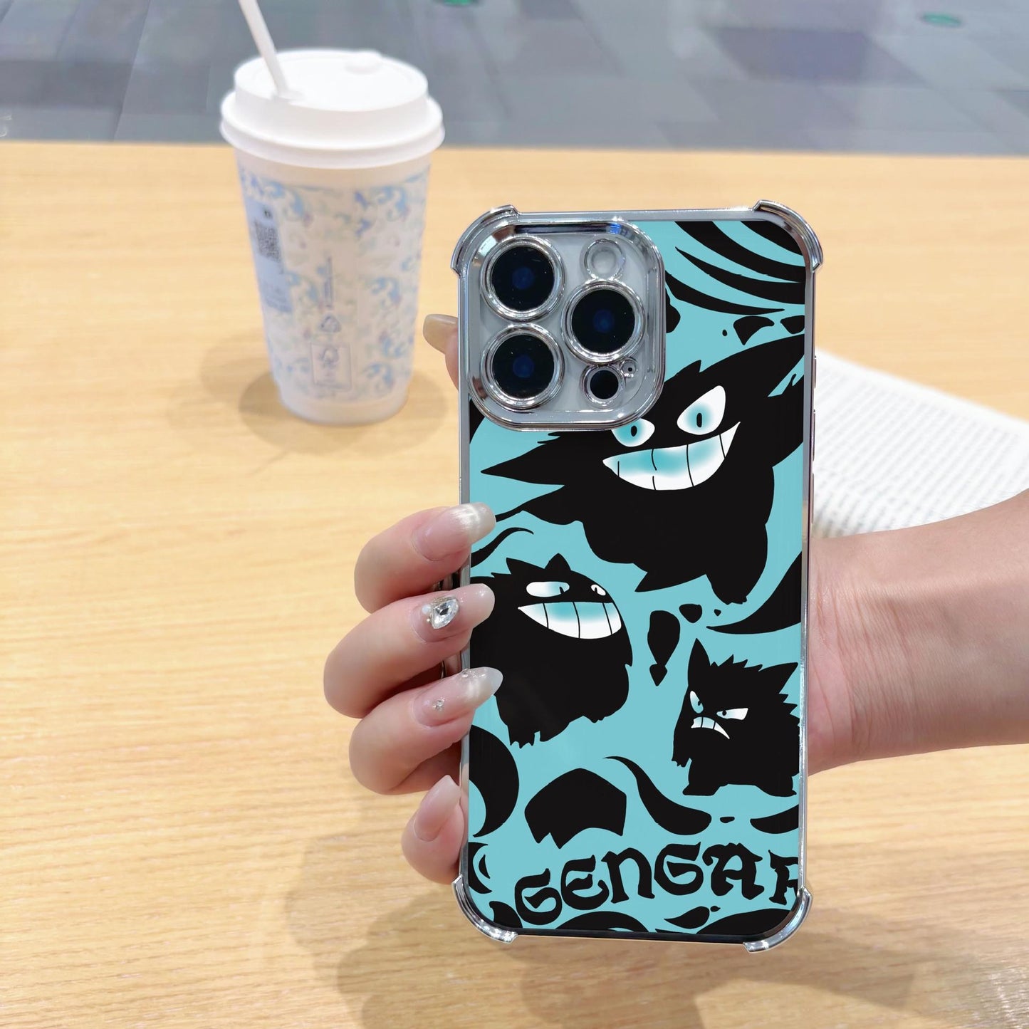 Glossy Suitable for iPhone 17 Pro Max Phone Case 16P 15 12 14 13 11 Four-Corner Shockproof Electroplated Cross-Border Soft