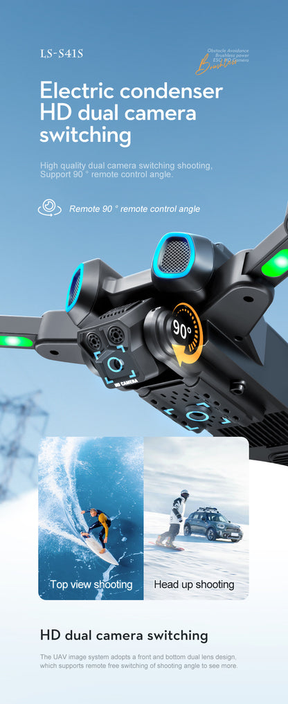 Cross-border Drone Brushless Motor ESC HD Lens Optical Flow Positioning Remote Control Aircraft Obstacle Avoidance Quadcopter