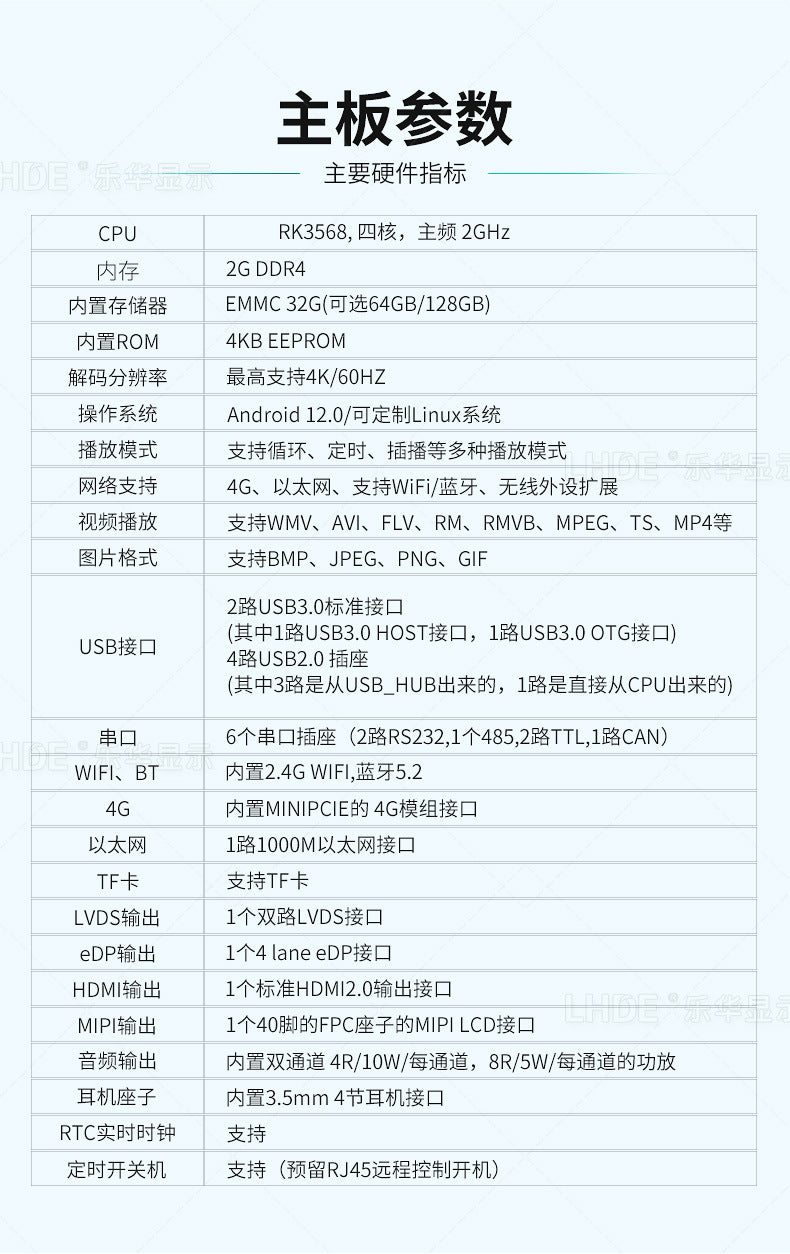 Industrial Motherboard Android RK3568/3588/3288/3399Industrial Control Machine Mechanical Automation Sales and Delivery Locker