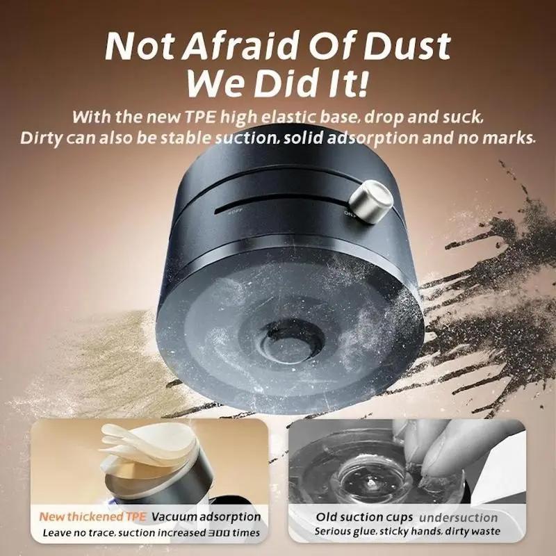 Vacuum Magnetic Phone Holder, Portable Foldable Car Phone Holder, Multifunctional Phone Stand for Car, Home, Office, Phone Accessories, Folding