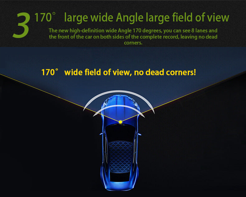 Cross-border HD Dash Cam wifi Mobile Phone Interconnection Starlight Night Vision Dual Lens Car Mount DVR Driving Record