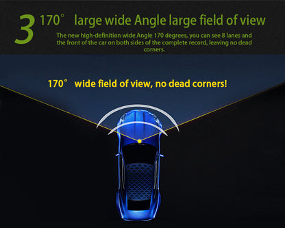 Cross-border HD Dash Cam wifi Mobile Phone Interconnection Starlight Night Vision Dual Lens Car Mount DVR Driving Record