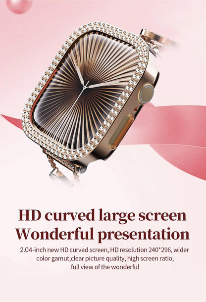 2025 Fashion Smart Watches for Women, Touch Screen Watch, Answer/Make Calls/100+ Sports Modes/Message Reminder, DIY Watch Dials, Wearable Devices, Smart Watches for iPhone/Andriod, Gift for Wife, Girl Friend