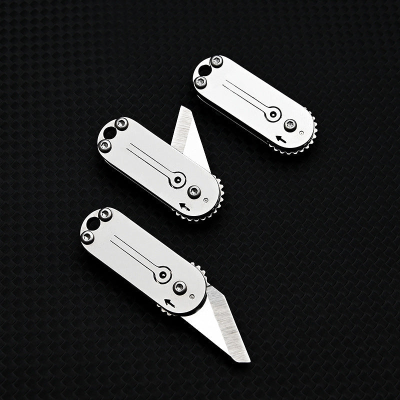 Cute Stainless Steel Mini Pocket Knife Portable Pocket Knife Keychain Pendant Unboxing Courier Knife