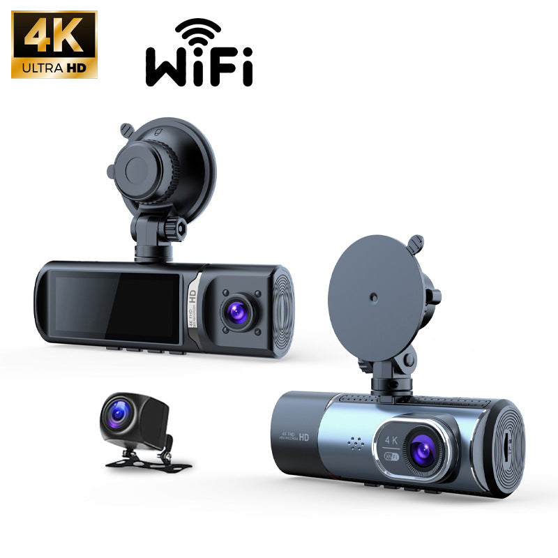 4K Ultra HD Night Vision Recorder WIFI Interconnected Reversing Camera3Dash Cam2K Hd