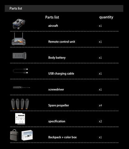 Cross-Border AE30Screen-controlled Three-axis Gimbal Drone HD Aerial Photography Digital Image Transmission GPS Positioning Flight Device Drone