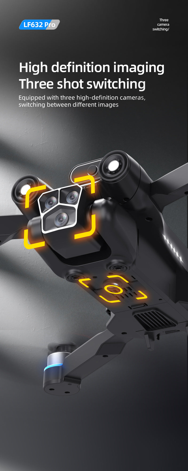 Cross-Border LF632Drone with screen control, optical flow positioning, quadcopter with brushless motor Remote Control Airplane Toy