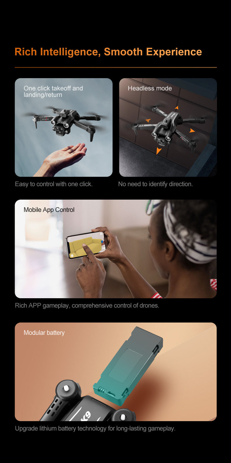 Cross-Border K9MAX Drone Aerial Photography Three Lens Four Axis Aircraft Optical Flow Obstacle Avoidance Remote Control Aircraft Toy drone