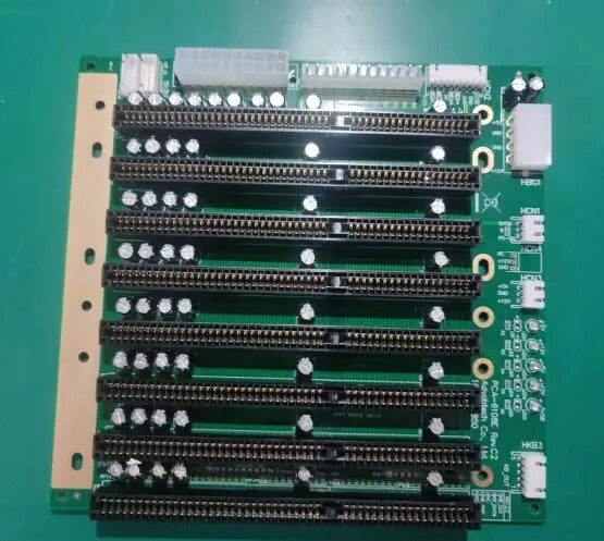 PCA-6108E New IPC 8*ISA   C2 ISA Bus Slot Industrial passive backplane Half-size CPU Card  PCA-6108 Supports ATX/AT power