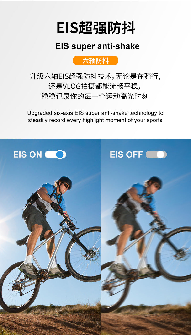 6k Sport Action Cam Camera Cross-Border6k Sports Camera Anti-Shake Waterproof6k Cycling Computer