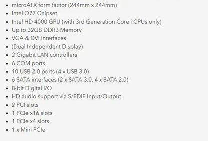 MB331 100% OK Original Embedded IPC Mainboard MB331-CRM MicroATX Industrial Motherboard 2*PCI 6*COM 2*LAN with RAM LGA115 CPU