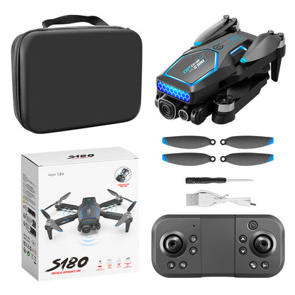 Cross-Border S180Drone Aerial Photography Electric Lens Obstacle Avoidance Brushless Motor Optical Flow Remote Control Aircraft Toy drone