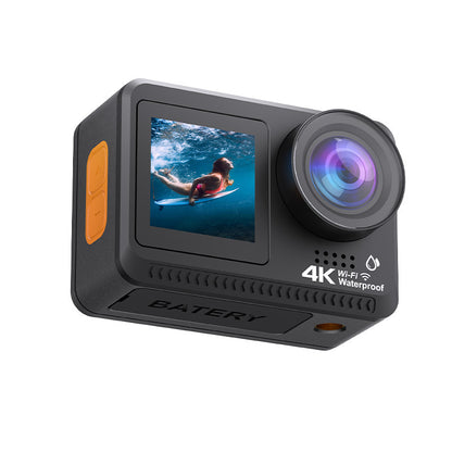 Cross-Border4K Sports Camera wifi Diving Skiing Sports Bare Machine Dual Screen Recorder Customized from Factory Source