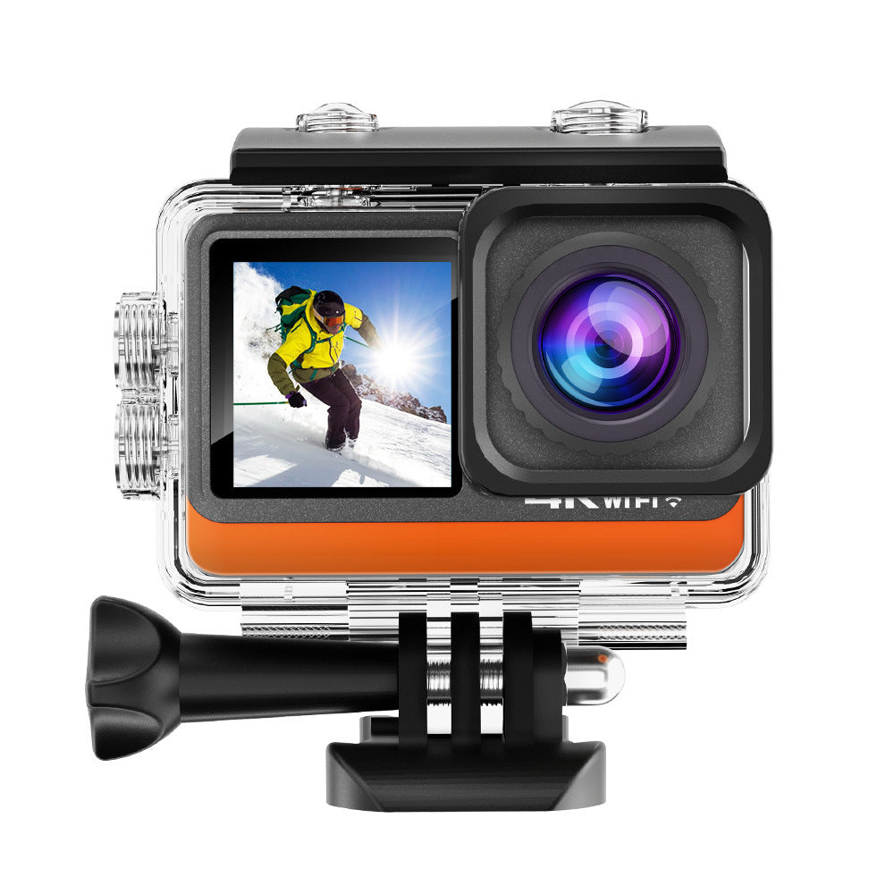Cross-Border4k Action camera anti-shake HD touch wifi Ultra-long battery life outdoor shooting diving cycling recorder