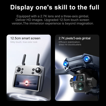 Cross-Border S819Remote Control Screened Drone with Relay Digital Image Transmission and Airdrop Capability2.7K High-Definition Aerial Drone