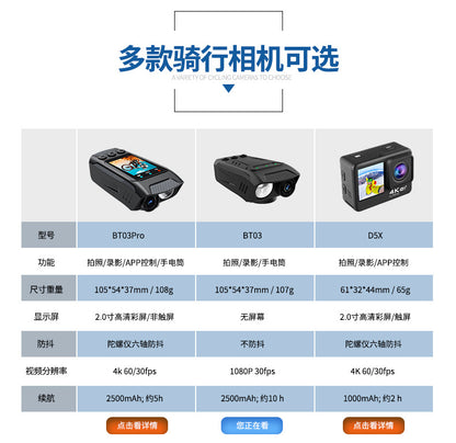 Cross-border Cycling Camera Long Battery Life Outdoor Sports Camera Bicycle Motorcycle Helmet Riding Recorder