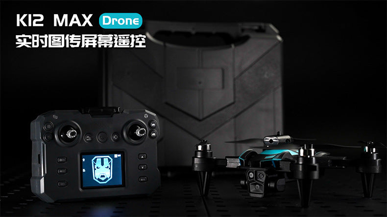 Cross-Border K12MAX Drone with screen control, optical flow positioning, quadcopter with brushless motor, remote control airplane toy