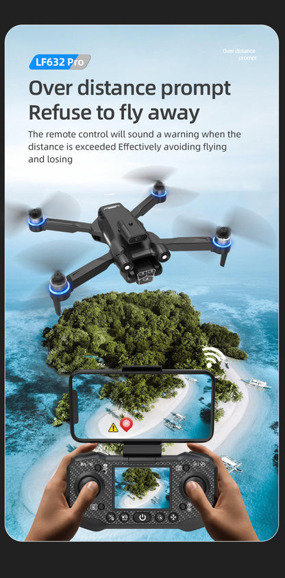 Cross-Border LF632Drone with screen control, optical flow positioning, quadcopter with brushless motor Remote Control Airplane Toy