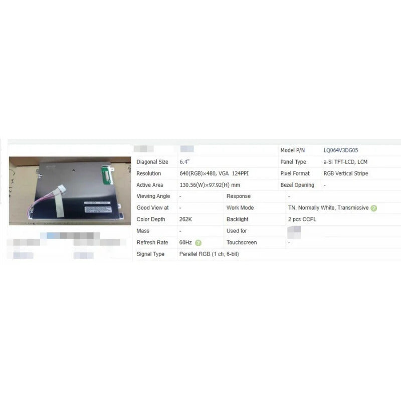 Lq064v3dg05 new original 6.4 inch LCD screen