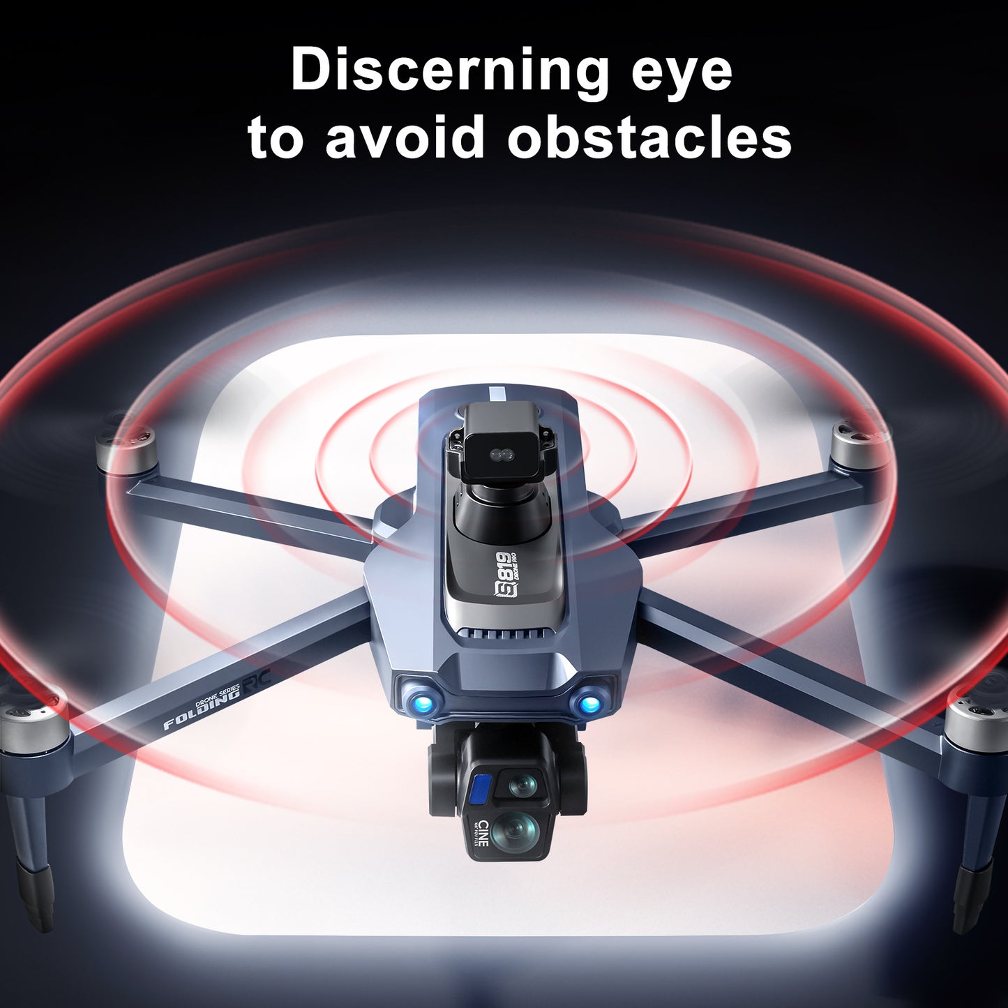 Cross-Border S819Remote Control Screened Drone with Relay Digital Image Transmission and Airdrop Capability2.7K High-Definition Aerial Drone