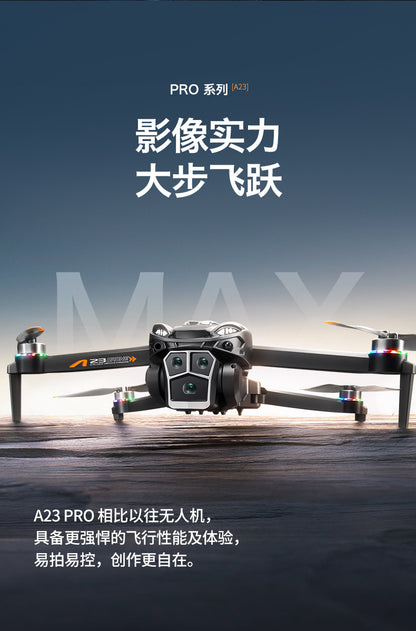 Cross-Border A23 PRO Drone HD Aerial Photography Quadcopter Brushless Obstacle Avoidance Remote Control Aircraft Export Toy