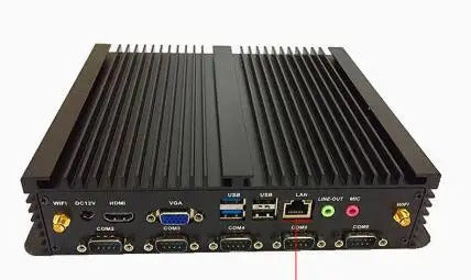 GS-S2220-6COM Computer Fanless Mini Industrial BOX PC For Intel 1037U CPU 6 COM \ 1LPT \ 1 Giga Ethernet \ VGA Barebone 12V
