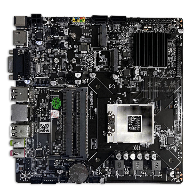 ITX Industrial Control Motherboard HM65Dual memory slots DDR3Mini Board PGA988Two Or Three Generations CPU All-in-One Motherboard