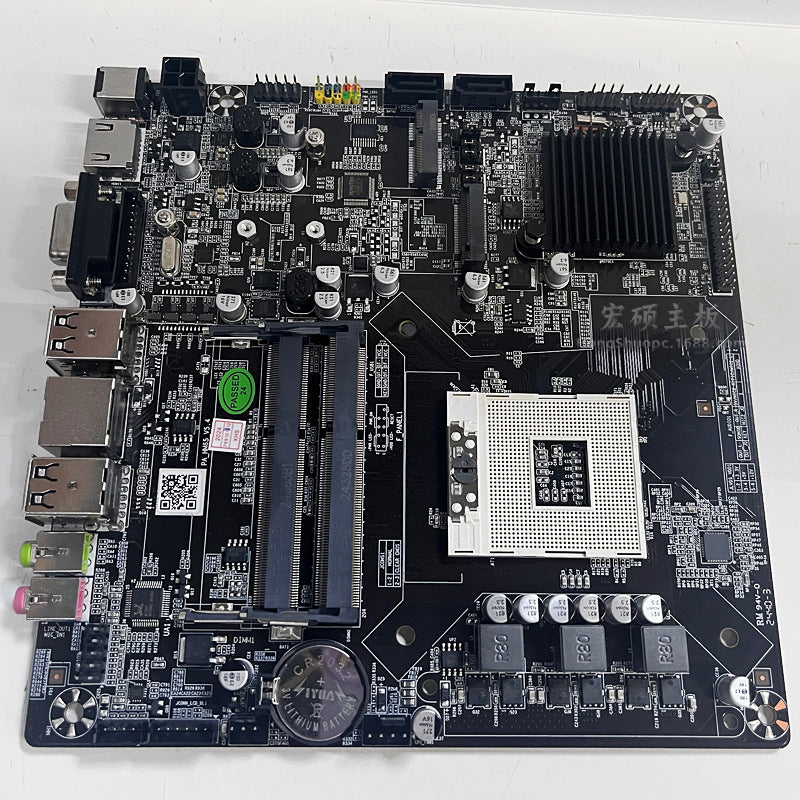 ITX Industrial Control Motherboard HM65Dual memory slots DDR3Mini Board PGA988Two Or Three Generations CPU All-in-One Motherboard