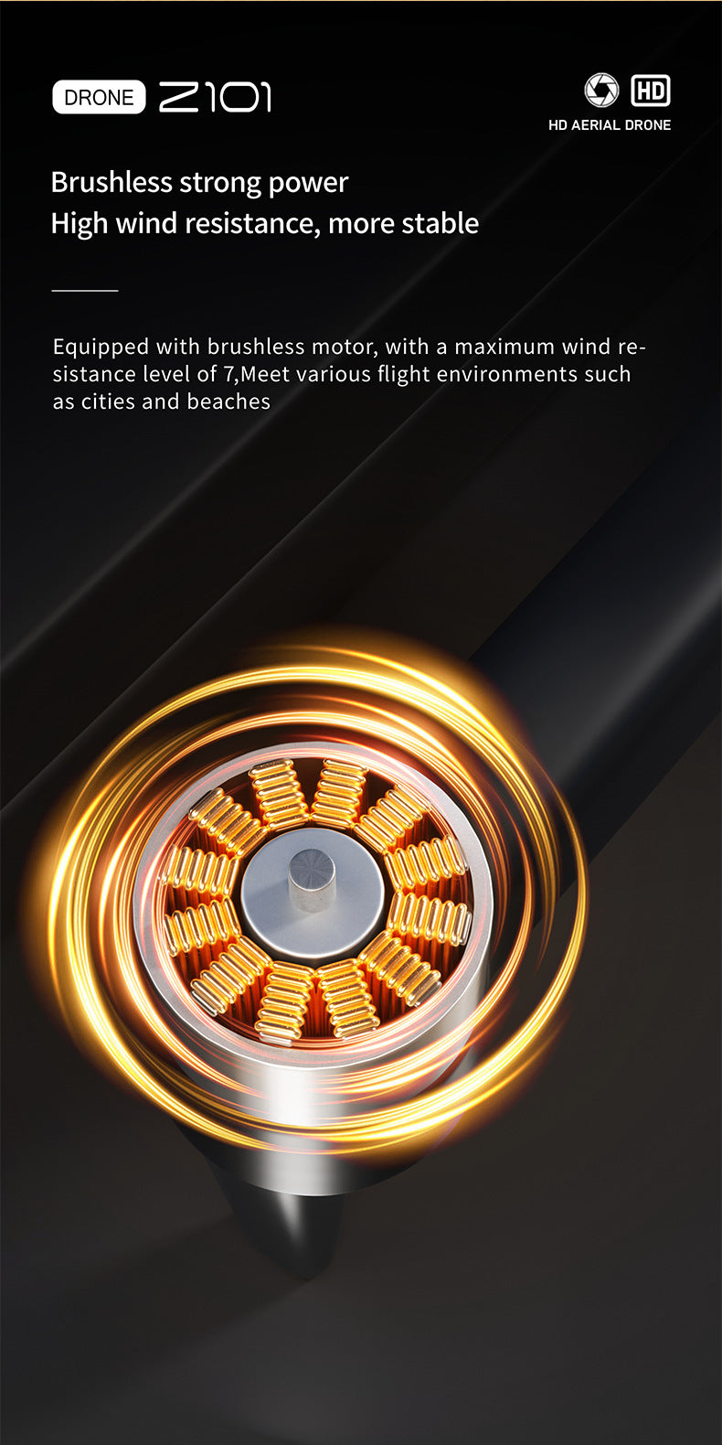 Cross-Border Z101Drone Long Endurance Obstacle Avoidance Aerial Photography Quadcopter Brushless Motor Remote Control Aircraft Drone