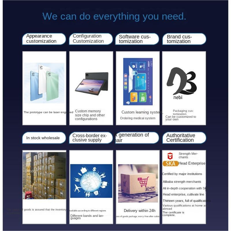 5G Ultra HD Full Screen Eye Protection Student Online Learning Tablet