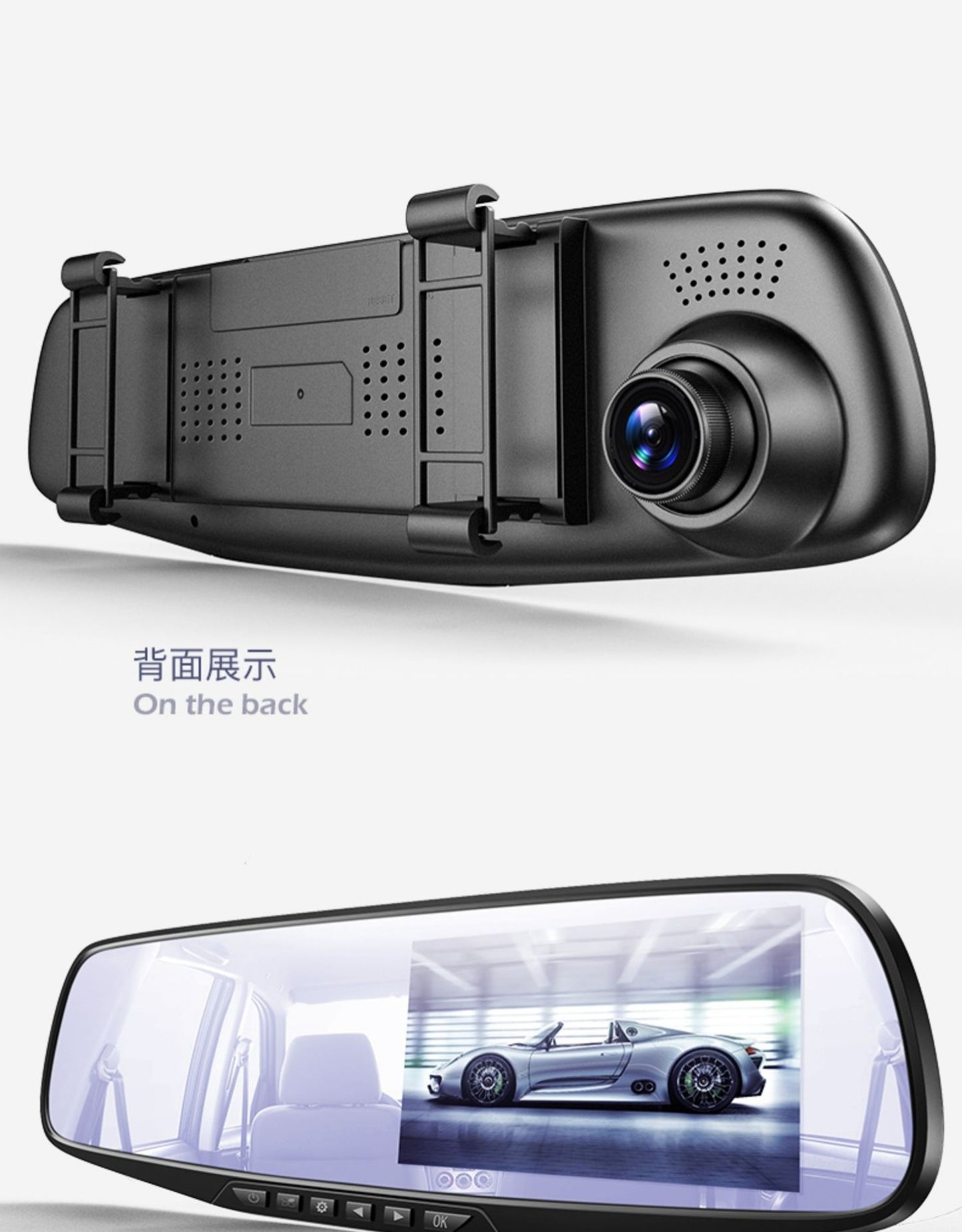 High Definition Car Mount DVR Supply Cross-Border E-commerce Factory In-Stock Wholesale Parking Guard Rearview Mirror Dash Cam