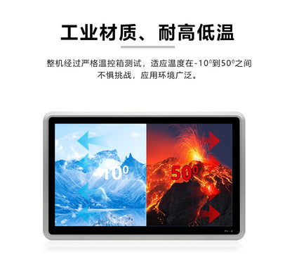 Industrial Control 23.8inch Industrial Computer All-in-One Capacitive Touch Screen 5-Port POE 4-Serial Embedded Industrial Panel