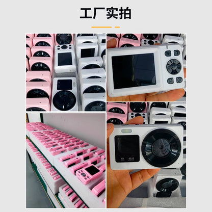 Cross-Border4K HD Student Digital Camera Small Dual Screen Home Travel Portable Entry-Level Children's Digital Camera
