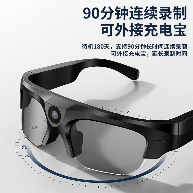 New Anti-Blue Light Audio Wireless DV Sports Camera Running Cycling Music Listening Smart Bluetooth Glasses Headphones