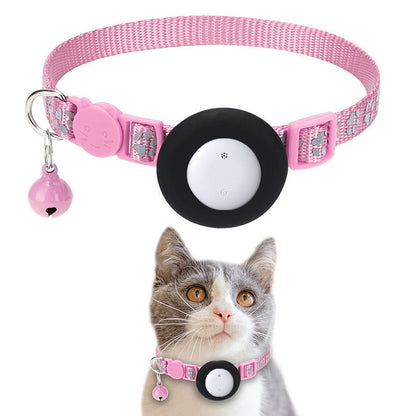 Pet Cat Tracking Collar Only iOS Compatible Apple Find My Locator Footprint Reflective Collar