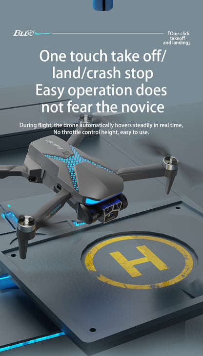 Cross-Border New Products AE7Foldable Brushless Motor Drone Aerial Photography Cool Lighting Remote Control Aircraft Quadcopter