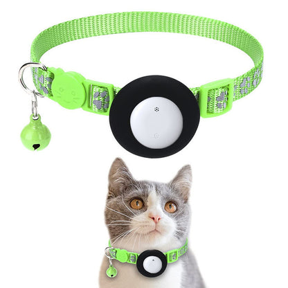 Pet Cat Tracking Collar Only iOS Compatible Apple Find My Locator Footprint Reflective Collar