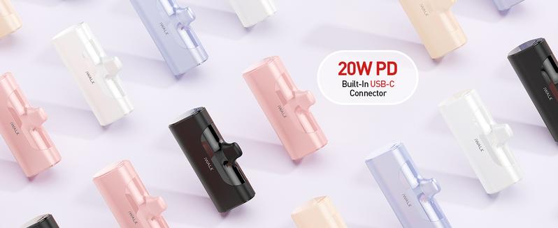 iWALK Small Portable Charger 4500mAh Lightning options available,Home Office Travel Charger,suitable for iPhone 8-14