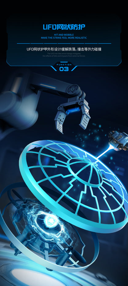 Cross-Border XS4Colorful Induction Quadcopter Children's Toy UFO Mini Drone Levitation Rotating UFO