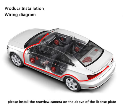 Cross-Border5Inch 360360-degree Dash Cam Front and Rear HD Dual Lens Parking24Hourly Reverse Image