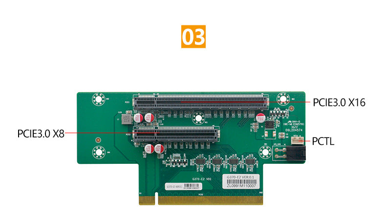 G37-C8E2 Dual Network 8 Serial Port Industrial Computer Dual PCIE Rail DIN Industrial Host Vision Industrial Computer