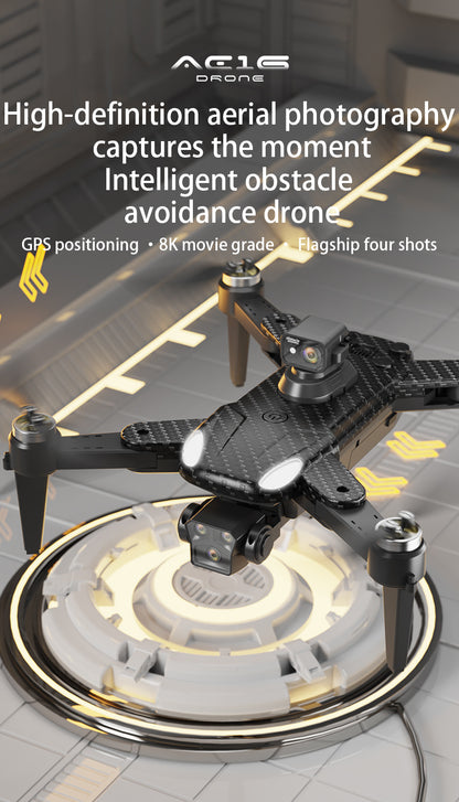 Cross-Border AE16Drone Laser Obstacle Avoidance Drone GPS Satellite Positioning Four Lens Brushless Quadcopter