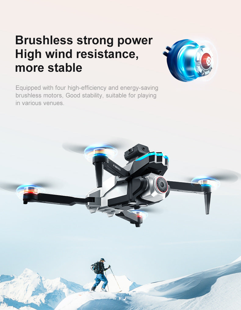 Cross-Border K16Drone remote control with screen brushless long battery life remote aircraft with obstacle avoidance High-Definition Aerial Drone