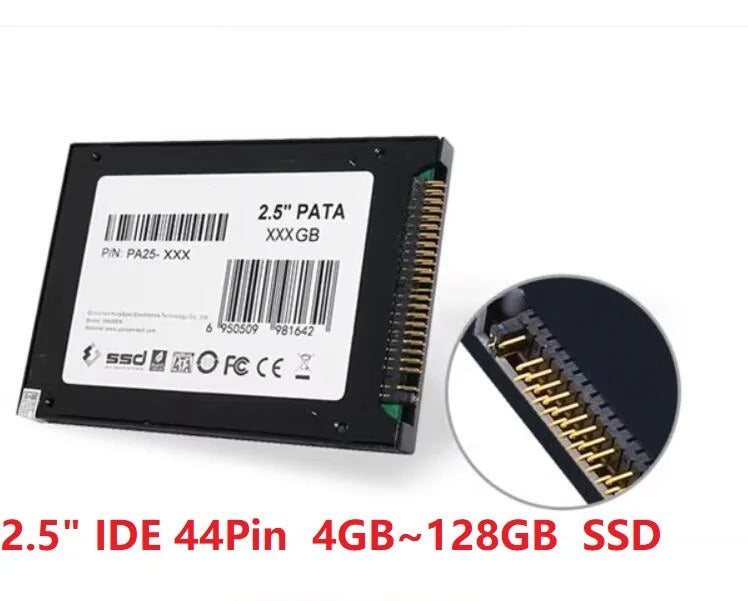 New 2.5 inch 4G 8G 16G 32G 64G 128G 44p IDE SSD 2.5" 4GB 8GB IDE Solid state drive 44Pin thickness 9.5MM for Industrial IPC