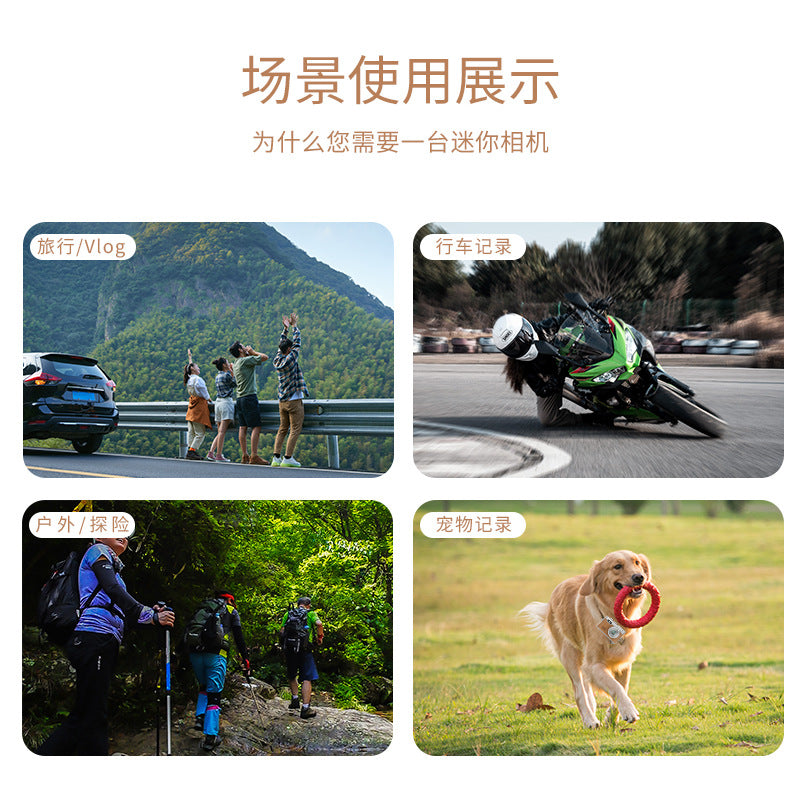 Cross-Border HD Children's Camera with Screen Pocket Photo Video Recorder Portable Children's Retro Mini Camera