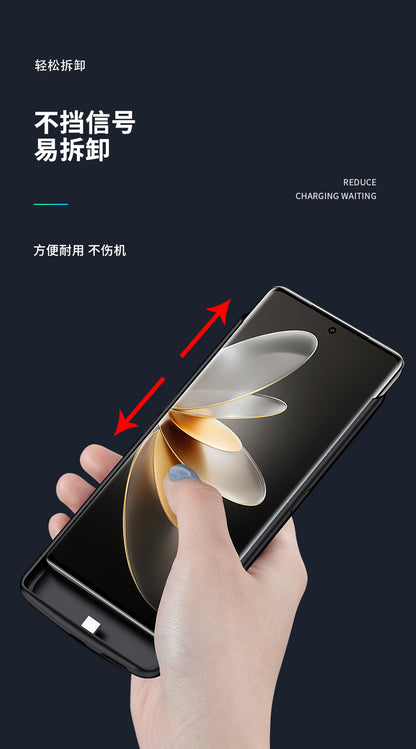 Applicable to Huawei p70Back Clip Battery p60pro Back Clip Power Bank p40pro Wireless Charging Phone Case p50