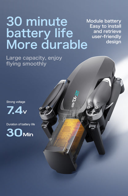 Cross-Border S-X1Drone Remote Control Belt5.9inch screen three-axis gimbal GPS Aerial Photography Four-Axis Remote Control Aircraft