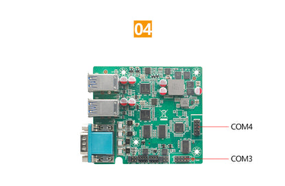 G37-C8E2 Dual Network 8 Serial Port Industrial Computer Dual PCIE Rail DIN Industrial Host Vision Industrial Computer