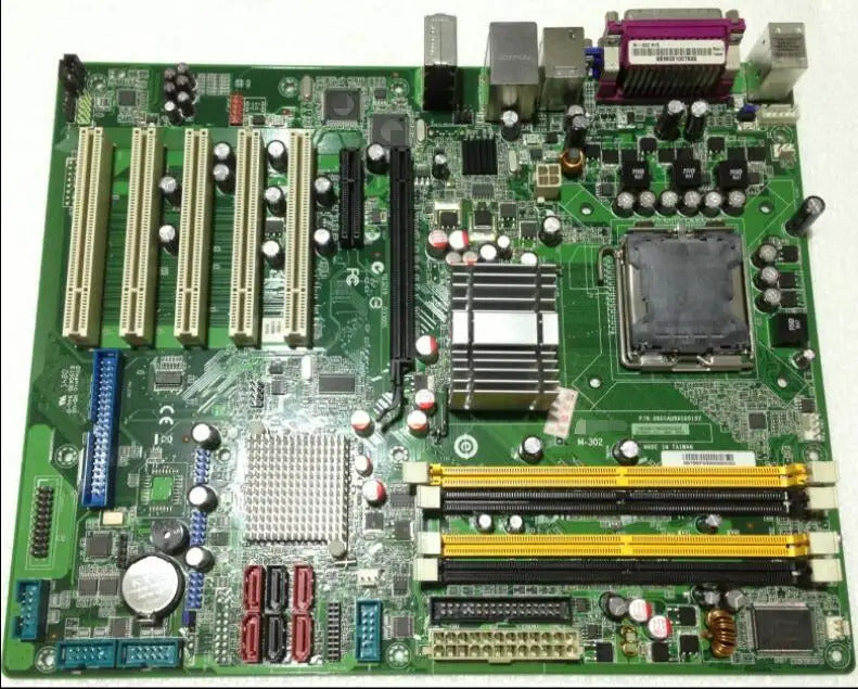 M-302 Q965 ATX  100% OK Original Embedded IPC Mainboard  Industrial Motherboard 5*PCI 4*COM IEEE1394A With LGA775 CPU RAM