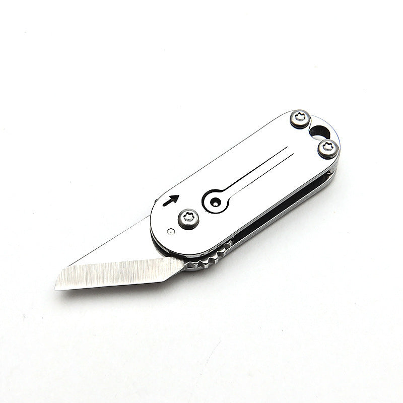 Cute Stainless Steel Mini Pocket Knife Portable Pocket Knife Keychain Pendant Unboxing Courier Knife